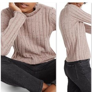 Madewell Donegal Evercrest Sweater wool blend ribbed